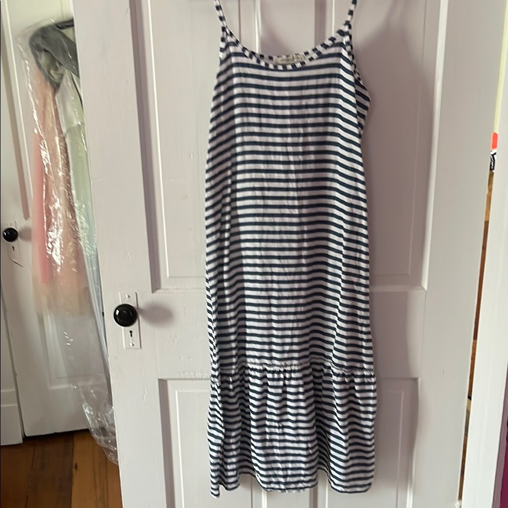 Striped Sleeveless Maxi Dress